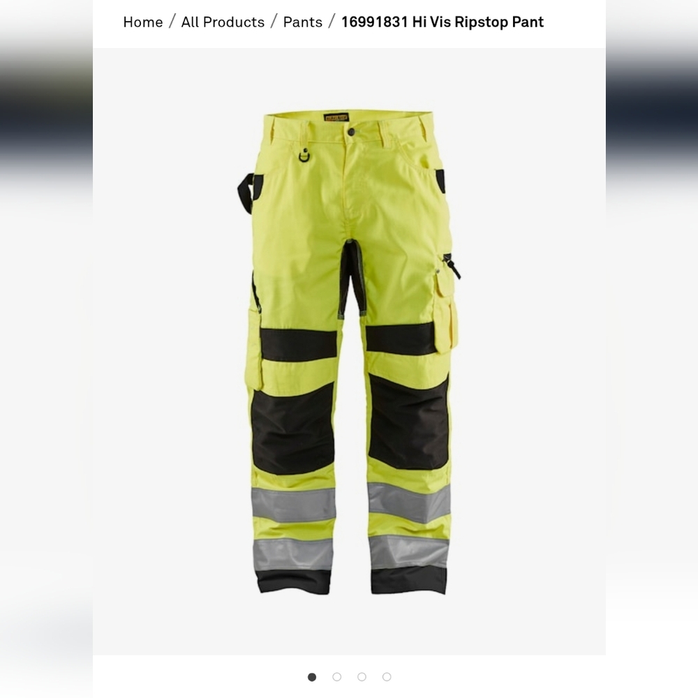 Hi Vis Ripstop Yellow and Black Cargo Pants